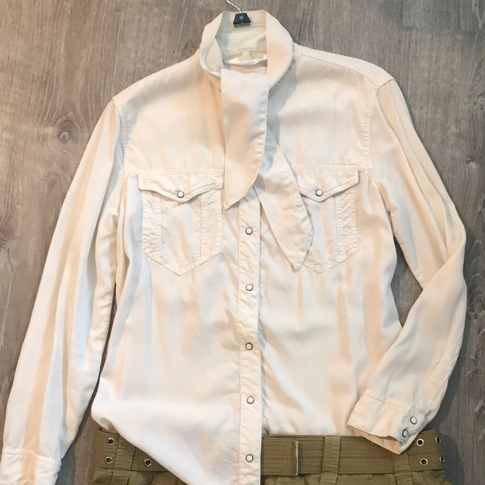 Zara tie-neck blouse. VGUC